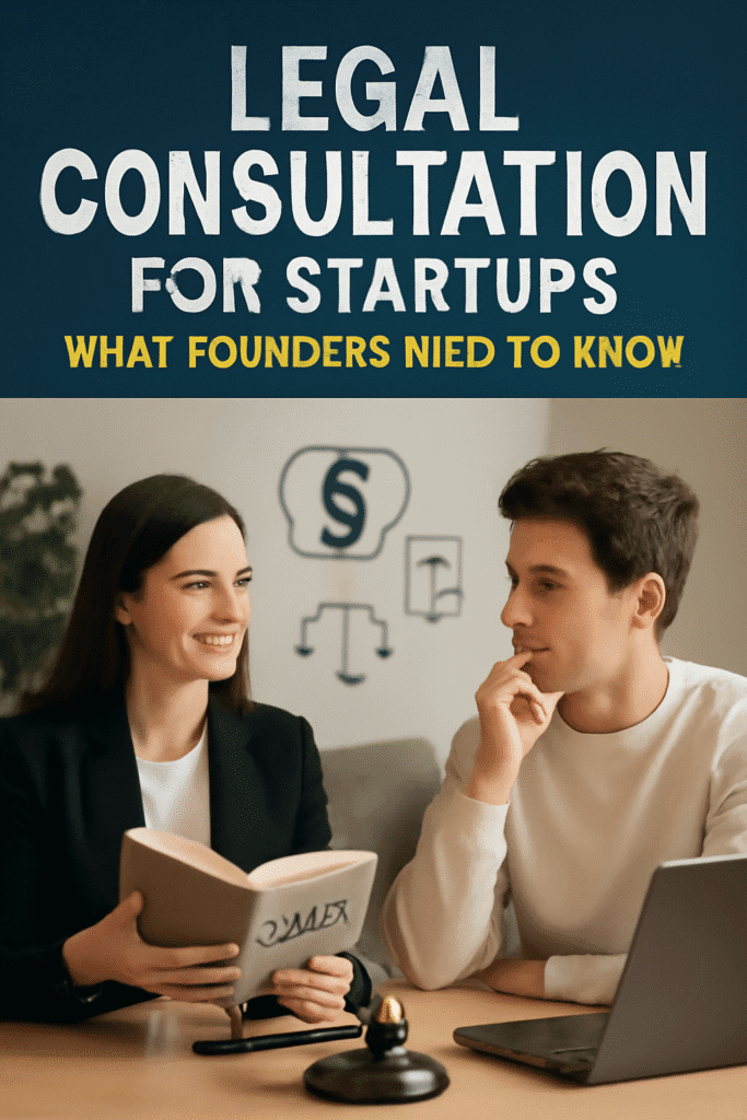 Legal Consultation for Startups: What Founders Need to Know