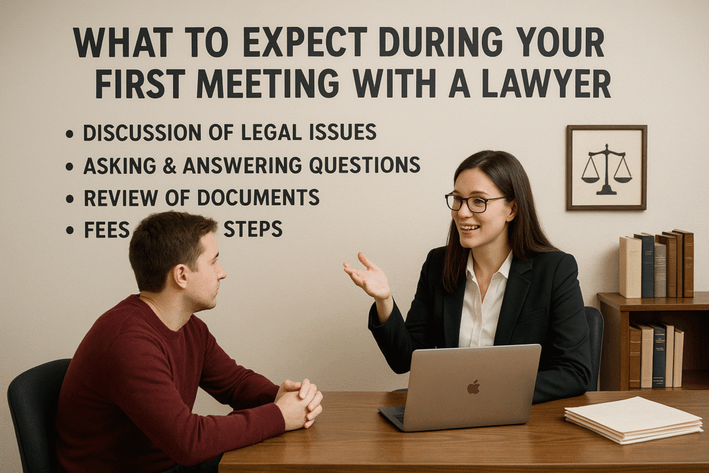 What to Expect During Your First Meeting with a Lawyer