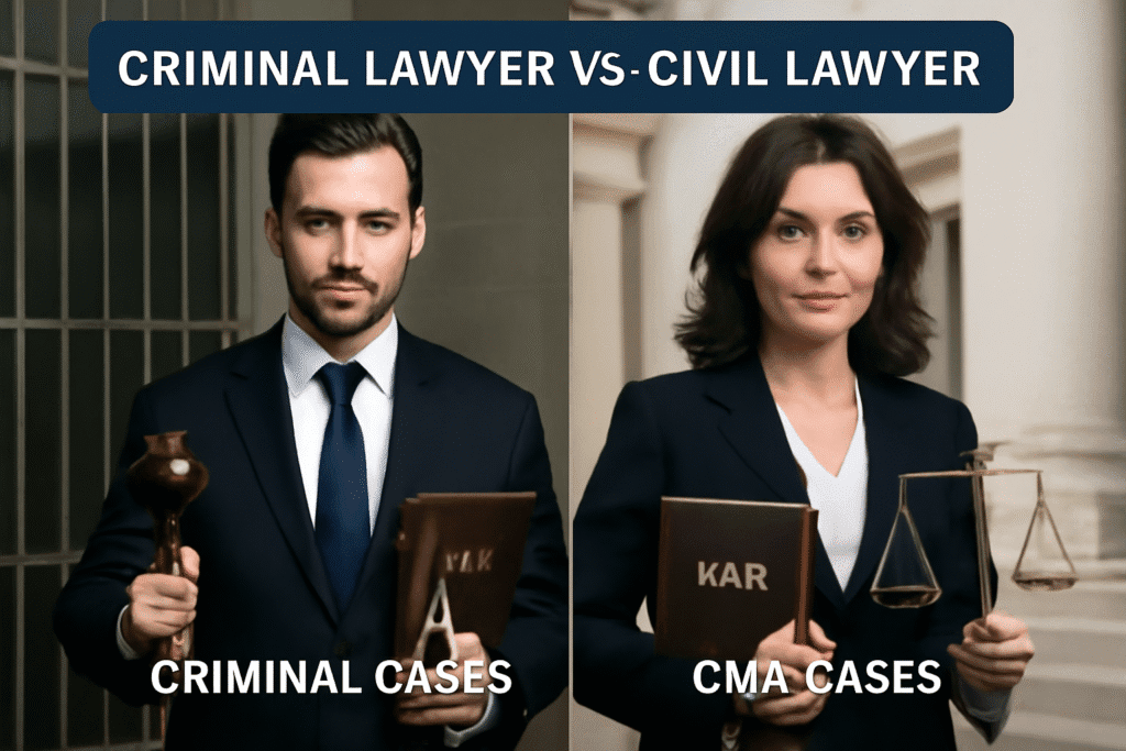 Criminal Lawyer vs. Civil Lawyer: Who Do You Need?