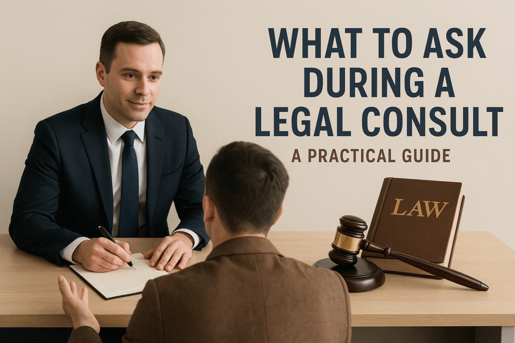 What to Ask During a Legal Consult: A Practical Guide