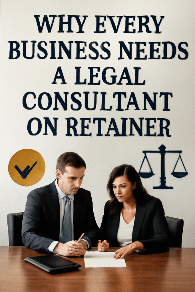 Why Every Business Needs a Legal Consultant on Retainer