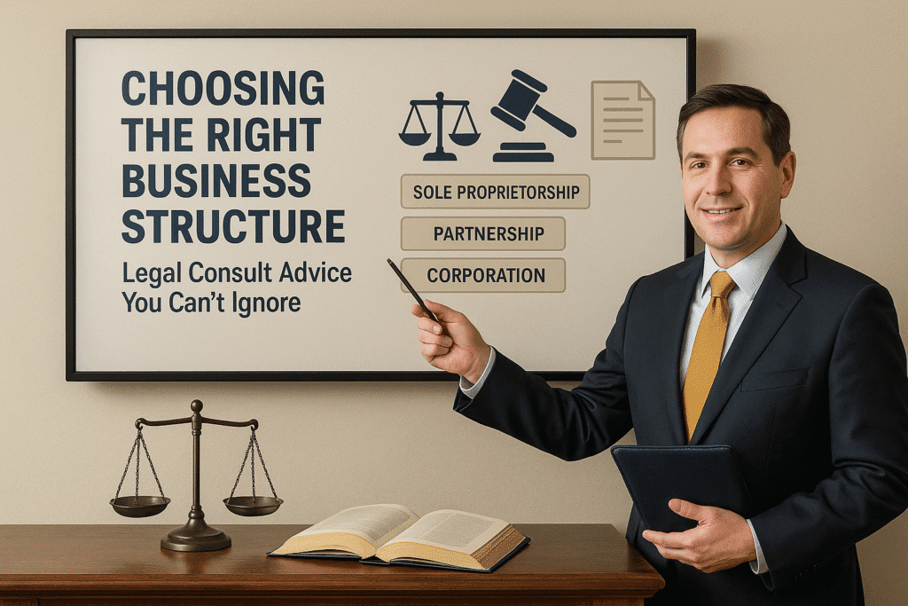 Choosing the Right Business Structure: Legal Consult Advice You Can’t Ignore