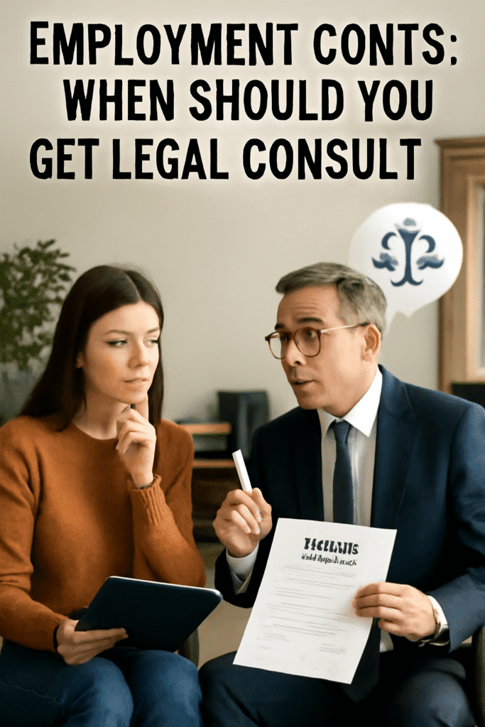 Employment Contracts: When Should You Get Legal Consult Help?