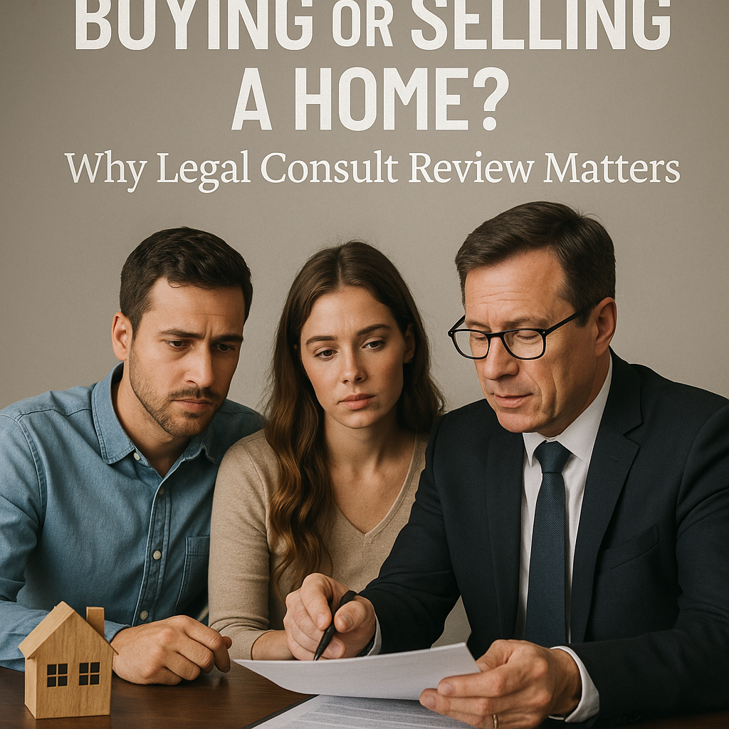 Buying or Selling a Home? Why Legal Consult Review Matters