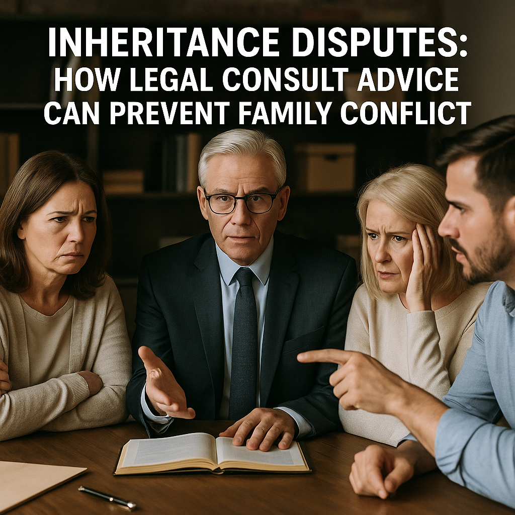 Inheritance Disputes: How Legal Consult Advice Can Prevent Family Conflict