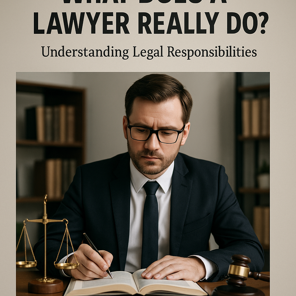What Does a Lawyer Really Do? Understanding Legal Responsibilities