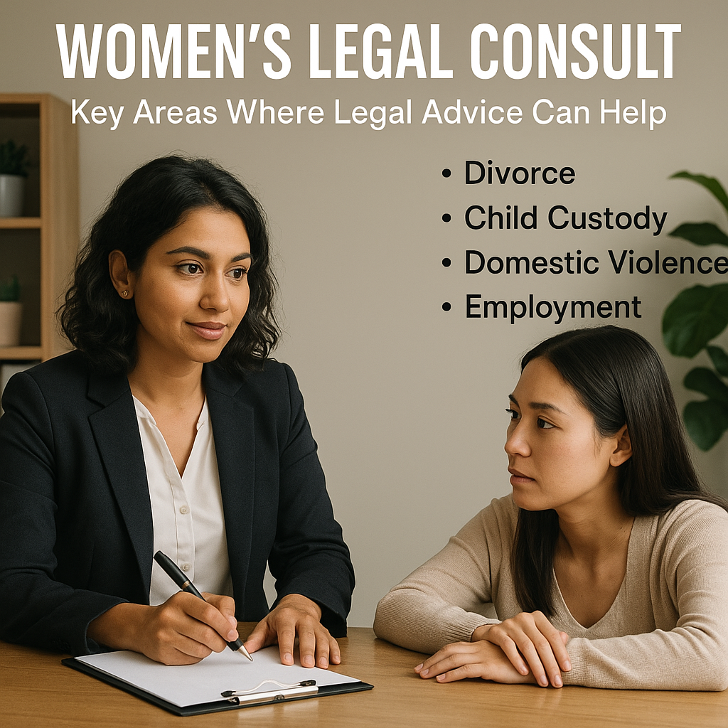 Women’s Legal Consult: Key Areas Where Legal Advice Can Help