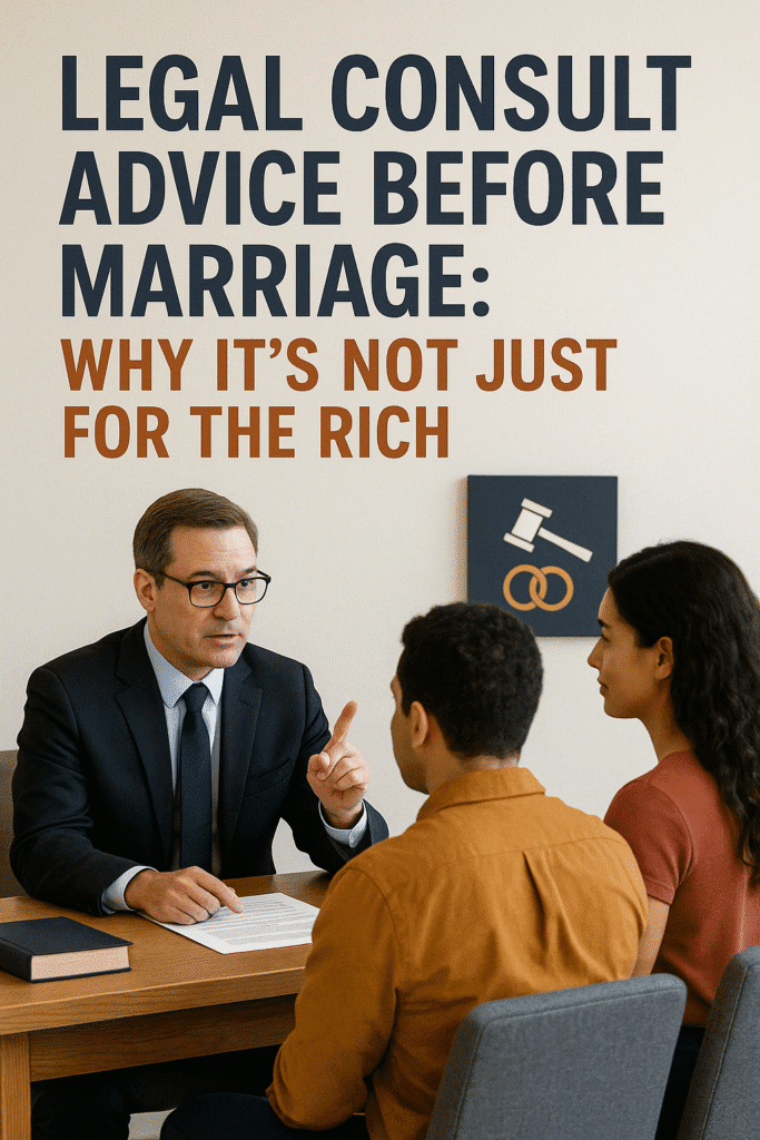 Legal Consult Advice Before Marriage: Why It’s Not Just for the Rich