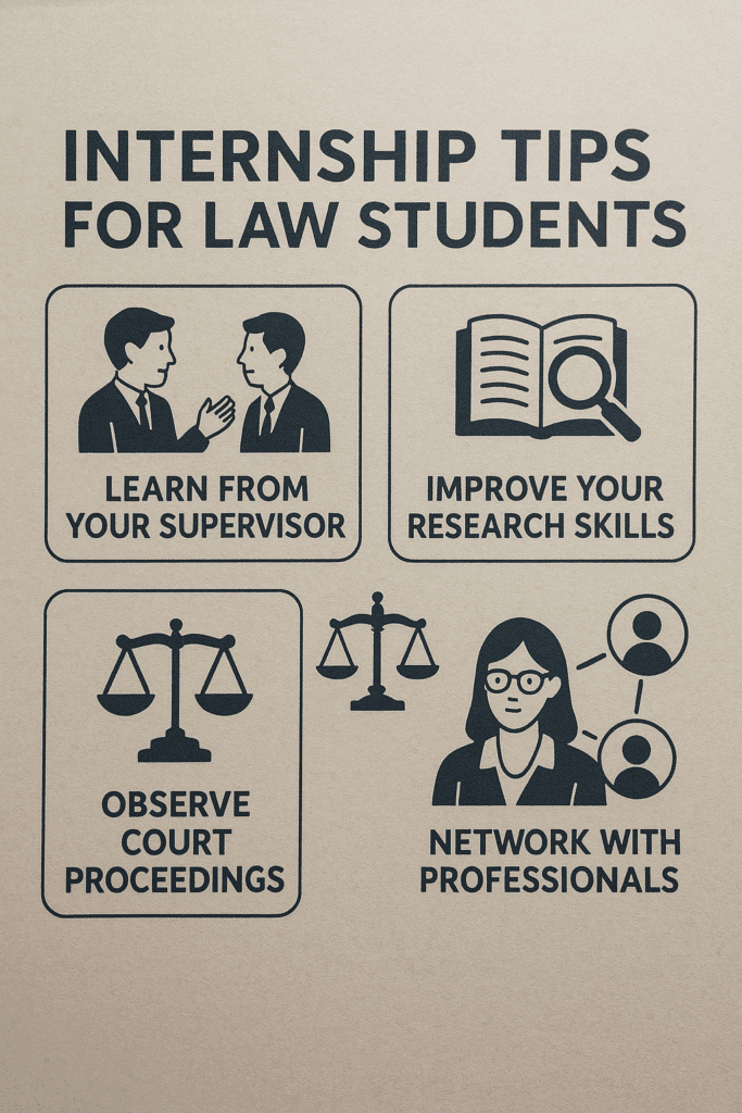 Internship Tips for Law Students: How to Make the Most of Your Legal Experience