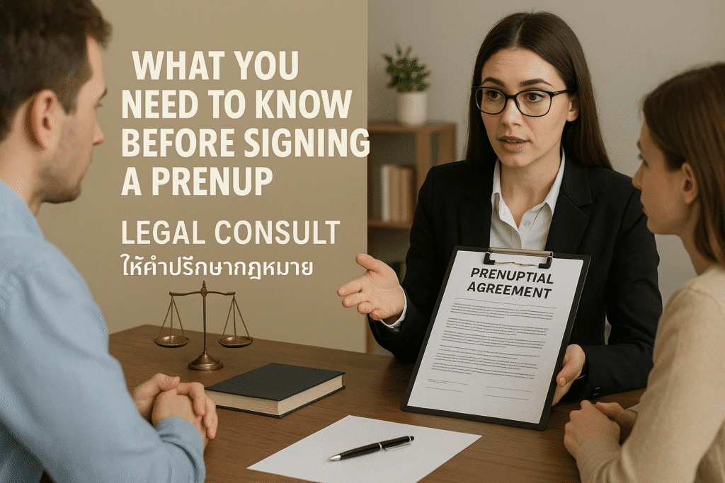What You Need to Know Before Signing a Prenup: Legal Consult Essentials
