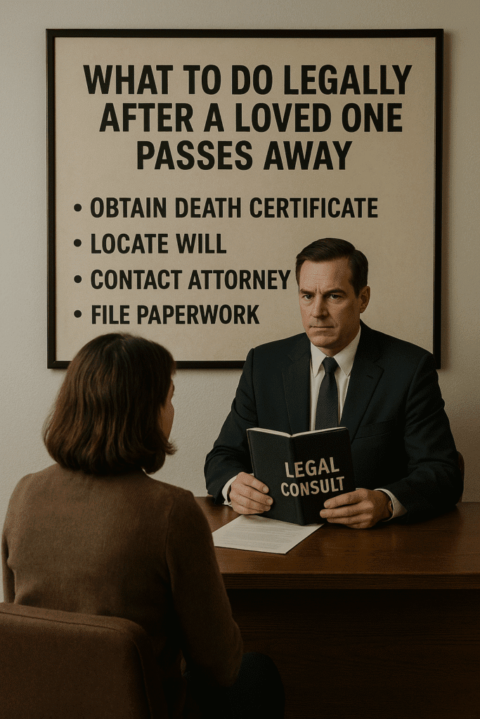 What to Do Legally After a Loved One Passes Away