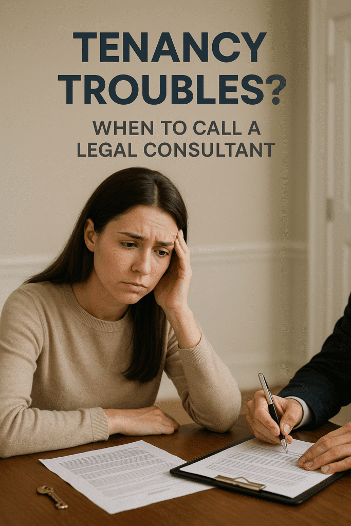 Tenancy Troubles? When to Call a Legal Consultant